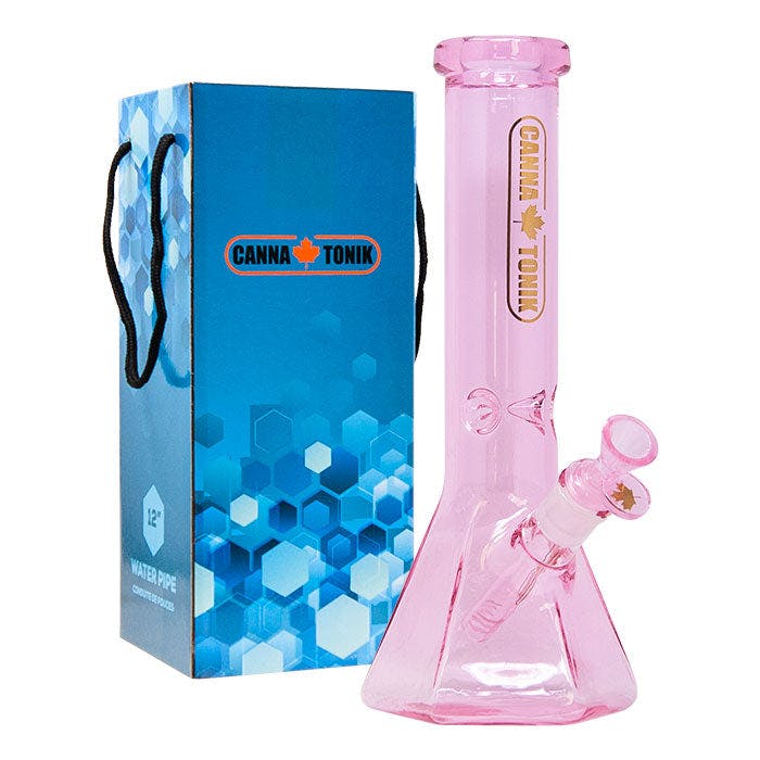 Product for sale: Pink Hexagonal 12 Inches Bong By Cannatonik (CTH-12PIN)-Default Title