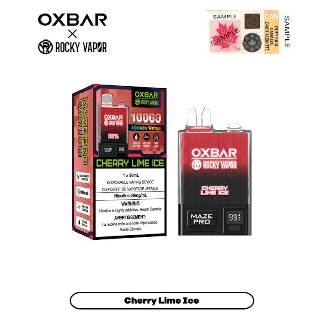 Product for sale: Oxbar Maze Pro 20mg 10,000 Puffs Disposable Vaple - Excise Version-undefined