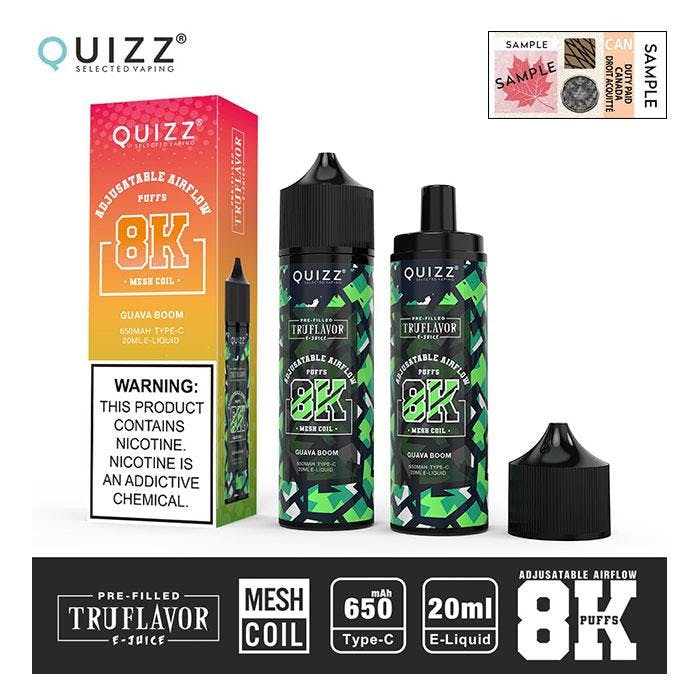 Quizz 8000 Puffs Disposable Vape - 5Ct - Excise Version-undefined | For sale Jubilee Distributors