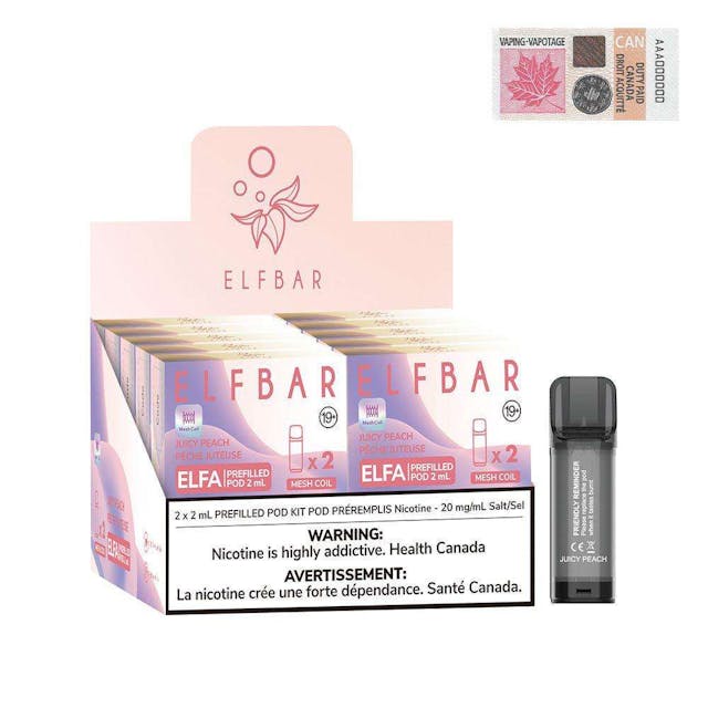 Product for sale: ELFBAR - Elfa Pre-Filled Pod 2/Pack (10CT) - Excise Version-undefined