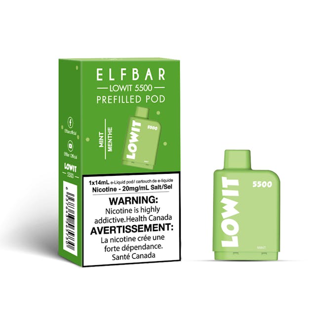 Product for sale: Elf Bar Lowit 5500 Puff Prefilled Pod - 10ct - Excise Version-undefined