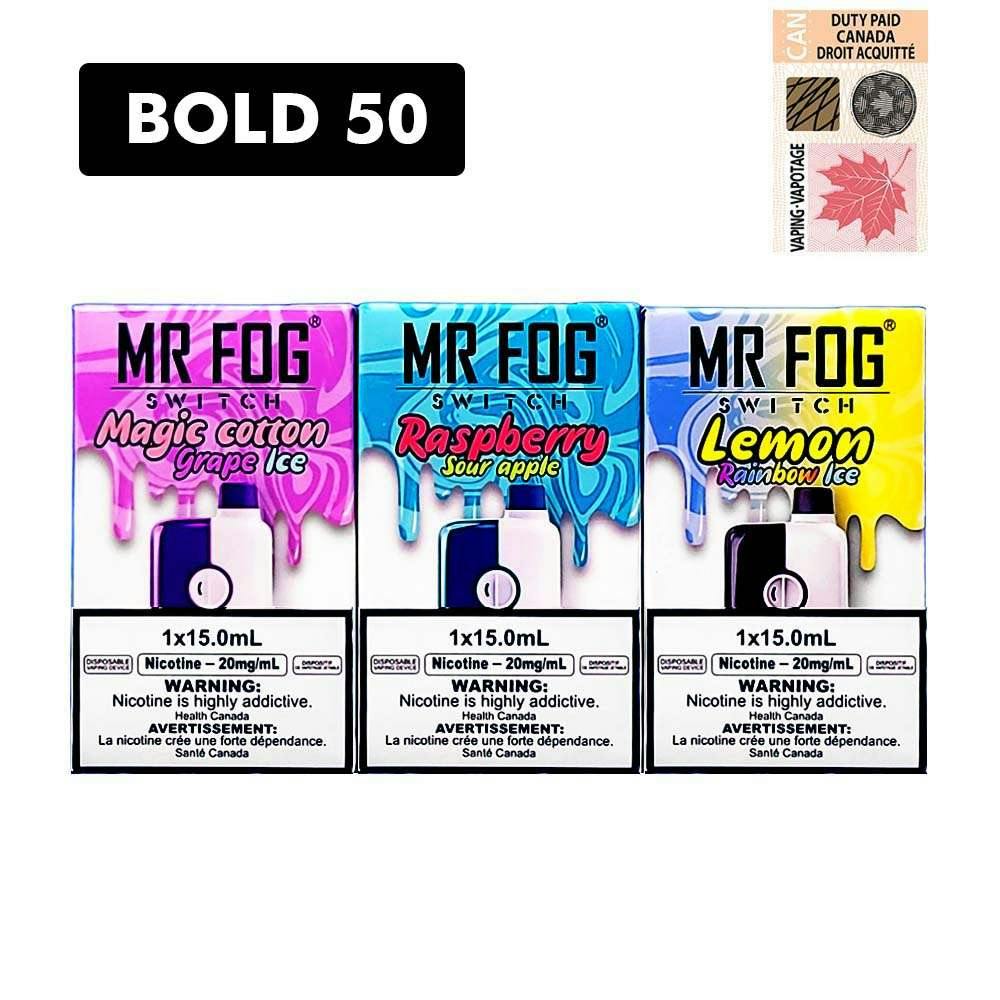 MR FOG SWITCH DISPOSABLE VAPE 5500 PUFFS BOX OF 10 (BOLD 50)- Excise Version-undefined | For sale Jubilee Distributors