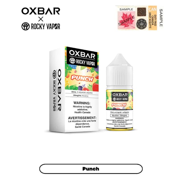 Product for sale: OXBAR 20mg E-Juice 30ml - Excise Version-undefined