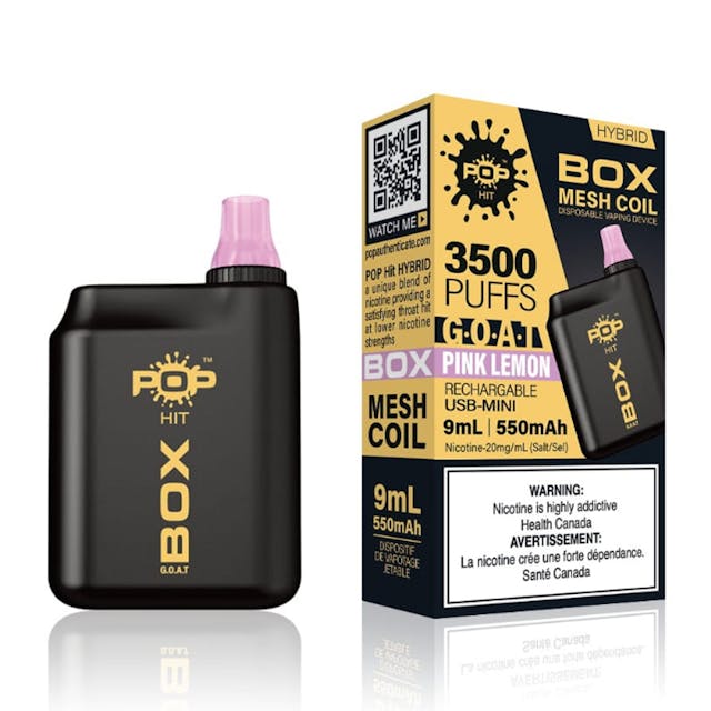 Product for sale: Pop Hybrid Box G.O.A.T 3500 Puff Rechargeable Vape Device - 5ct (EXCISE VERSION)-undefined
