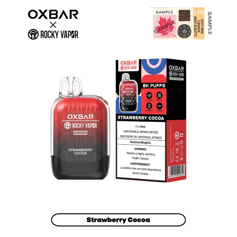 OXBAR Rocky Vapor 8000 Puffs (20mg/ml) Disposable Device - Excise Version-undefined | For sale Jubilee Distributors