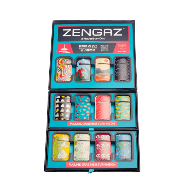 Product for sale: Zengaz Wing (ZL-13) Jet Rubberized Cube Lighters - 48ct-undefined
