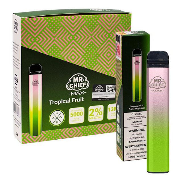 Product for sale: Mr Chief Max  5000 Puffs Disposable Vape Ct-5 = Excise Version-undefined