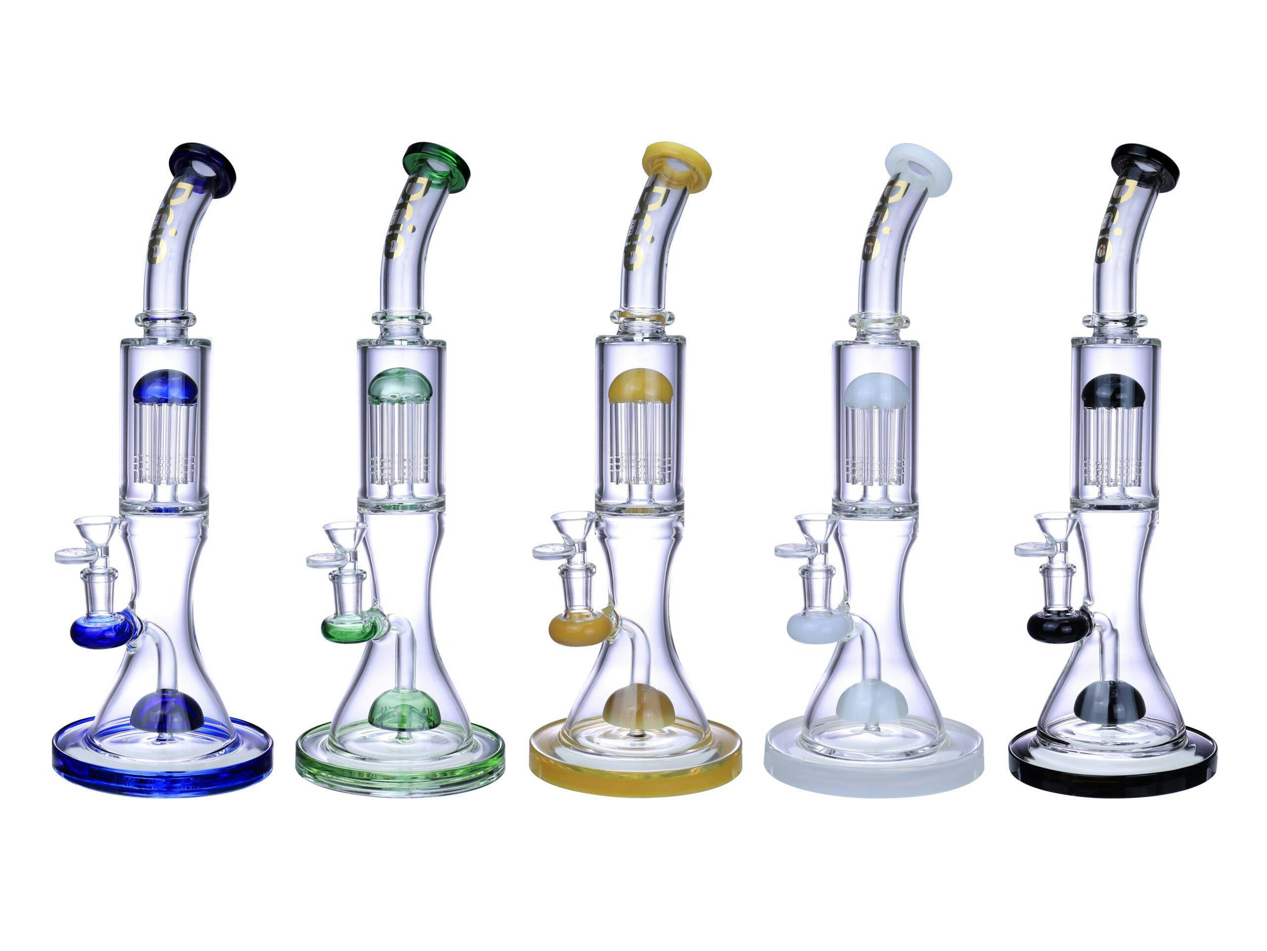 Product for sale: Drip WPB-217 = 14" 5MM Glass Bong - Assorted-Default Title