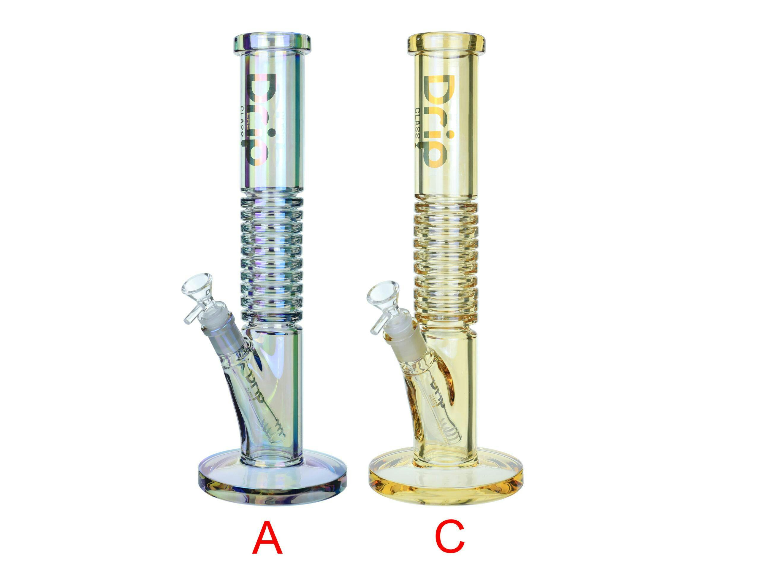 Product for sale: Drip WPB-297 = 14" 5MM Glass Bong - Assorted-Default Title