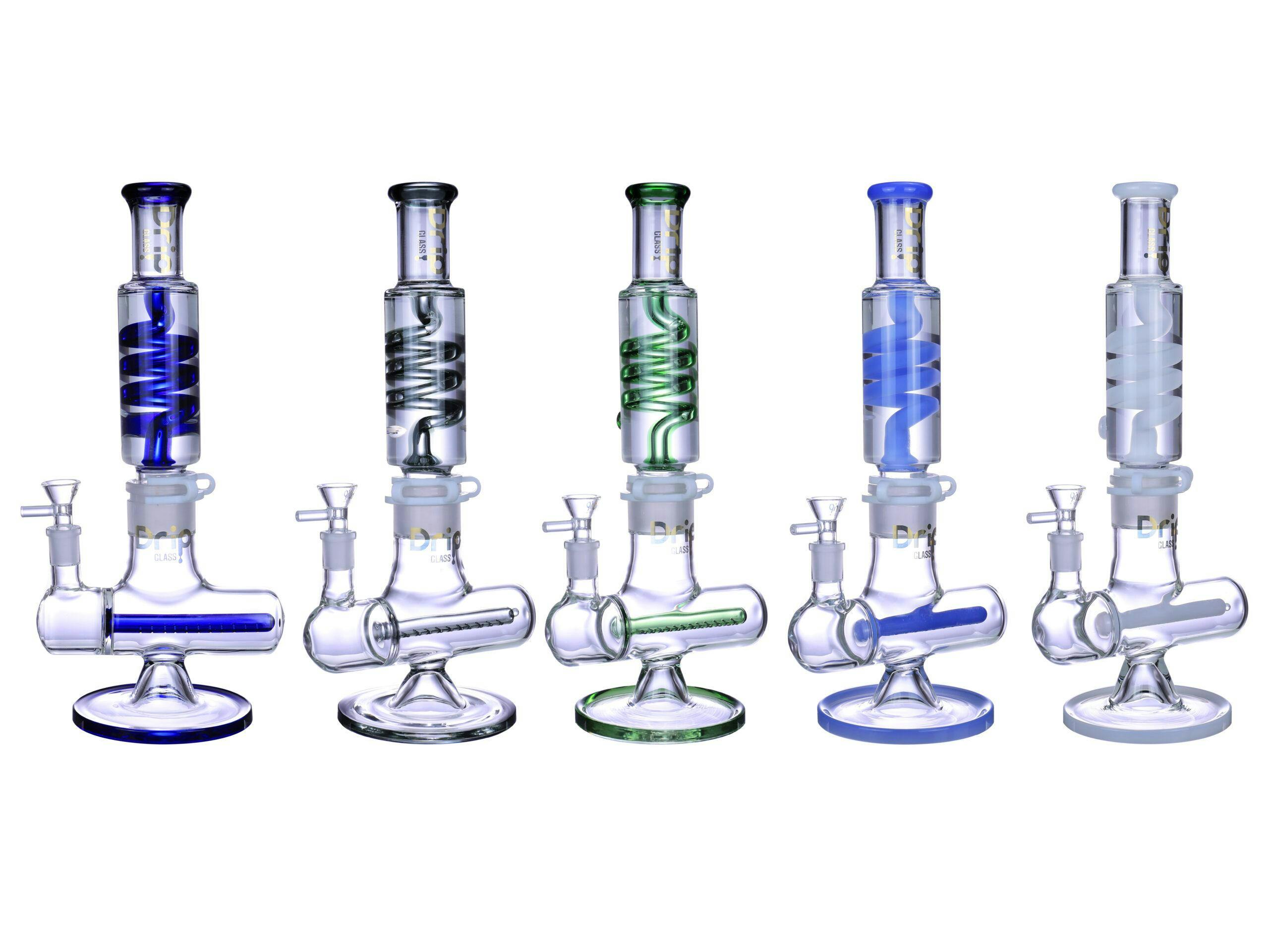 Product for sale: Drip WPB-382 14" 5MM Frozen Glass Bong - Assorted-Default Title