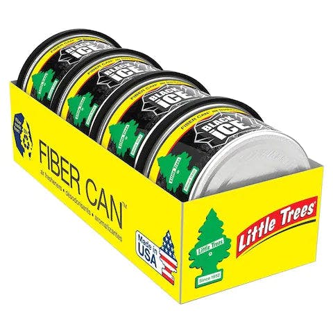 Product for sale: Little Trees Car Freshener Fiber Can- Black Ice- Pack of 4-Default Title