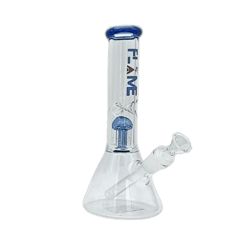 Product for sale: CB-13 = 10-Inch 5mm Clear Beaker Bong with Tree Perc - Blue