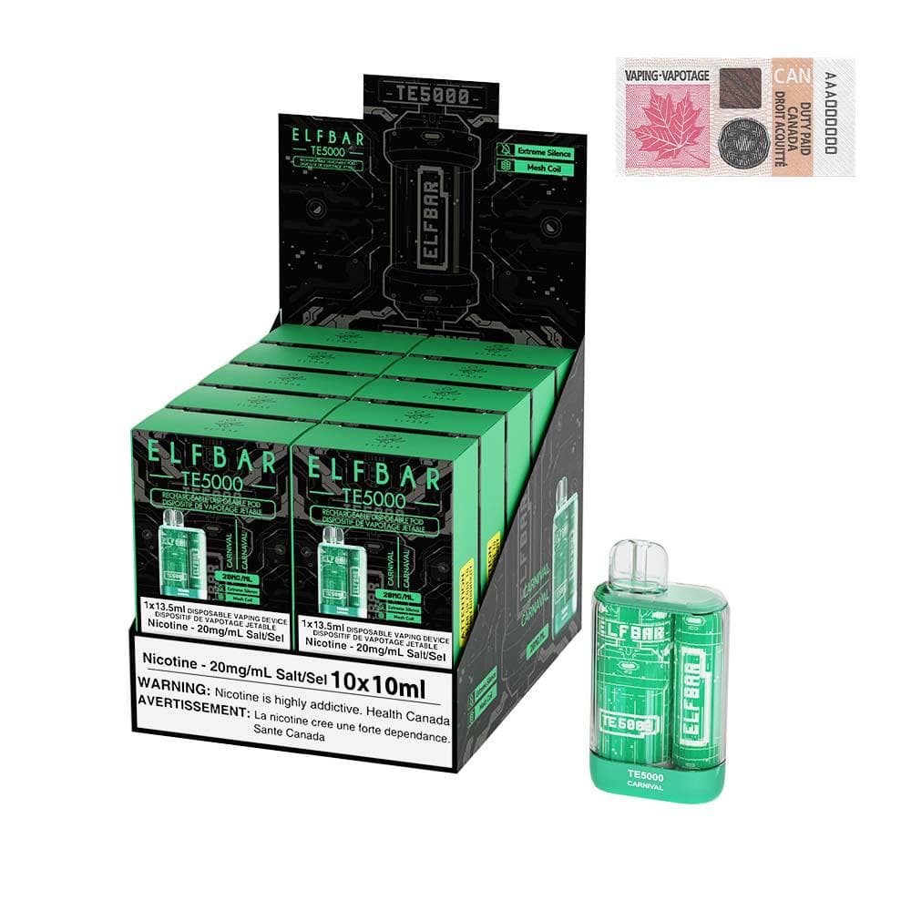 Product for sale: ELF Bar TE5000 Disposable Vape - 10ct - Excise Version-undefined