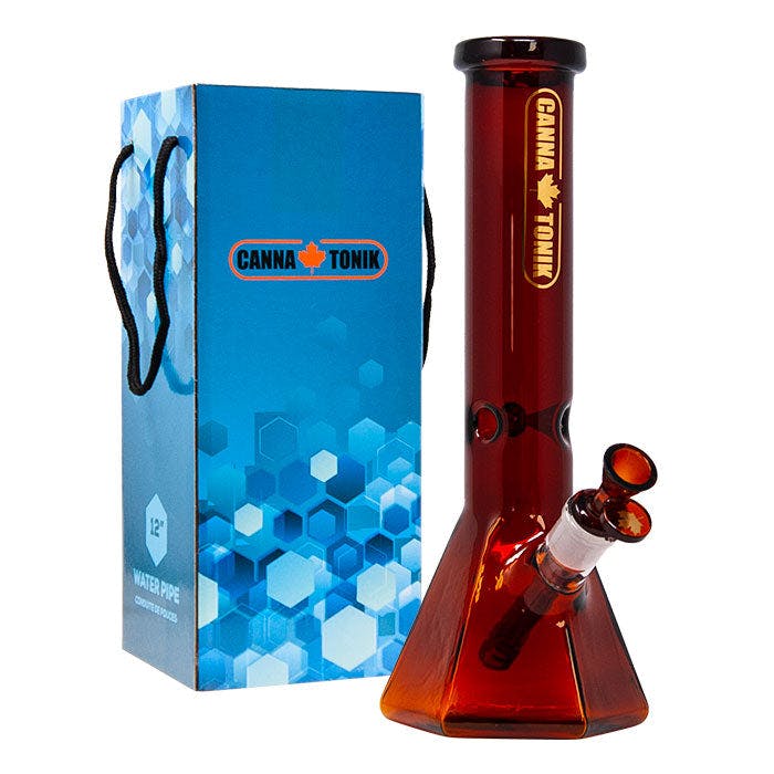 Product for sale: Amber Hexagonal 12 Inches Bong By Cannatonik (CTH-12AMB)-Default Title