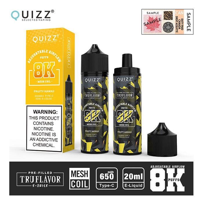Quizz 8000 Puffs Disposable Vape - 5Ct - Excise Version-undefined | For sale Jubilee Distributors