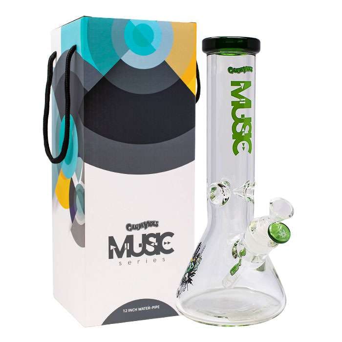 MU-12 Hip-Hop Music 12 Inches Ganjavibes Music Series Glass Bong-undefined | For sale Jubilee Distributors