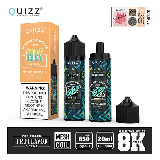 Product for sale: Quizz 8000 Puffs Disposable Vape - 5Ct - Excise Version-undefined