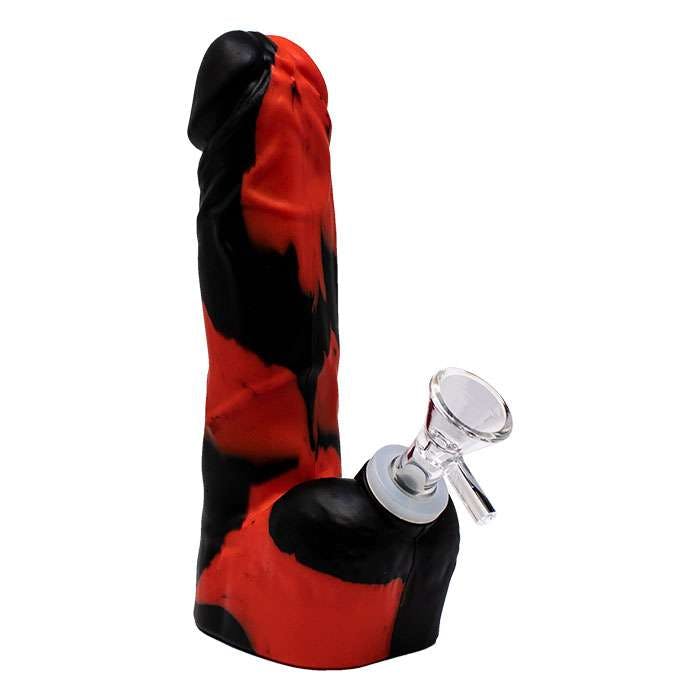 Product for sale: SI614 - Red Penis Shaped Silicone Bong-Default Title