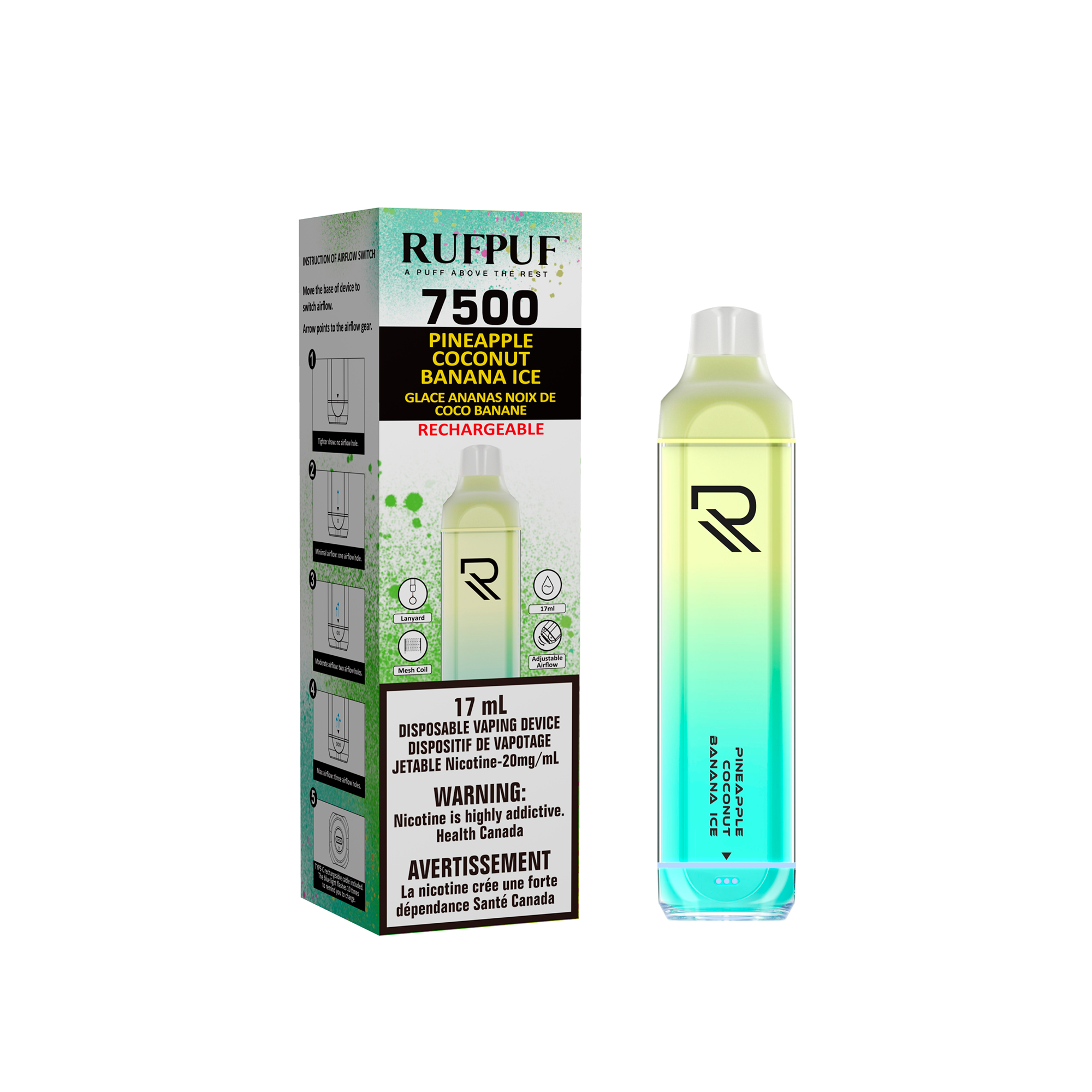Gcore RufPuf 7500 Puffs Disposable Vape (10PCs) - Excise Version-undefined | For sale Jubilee Distributors