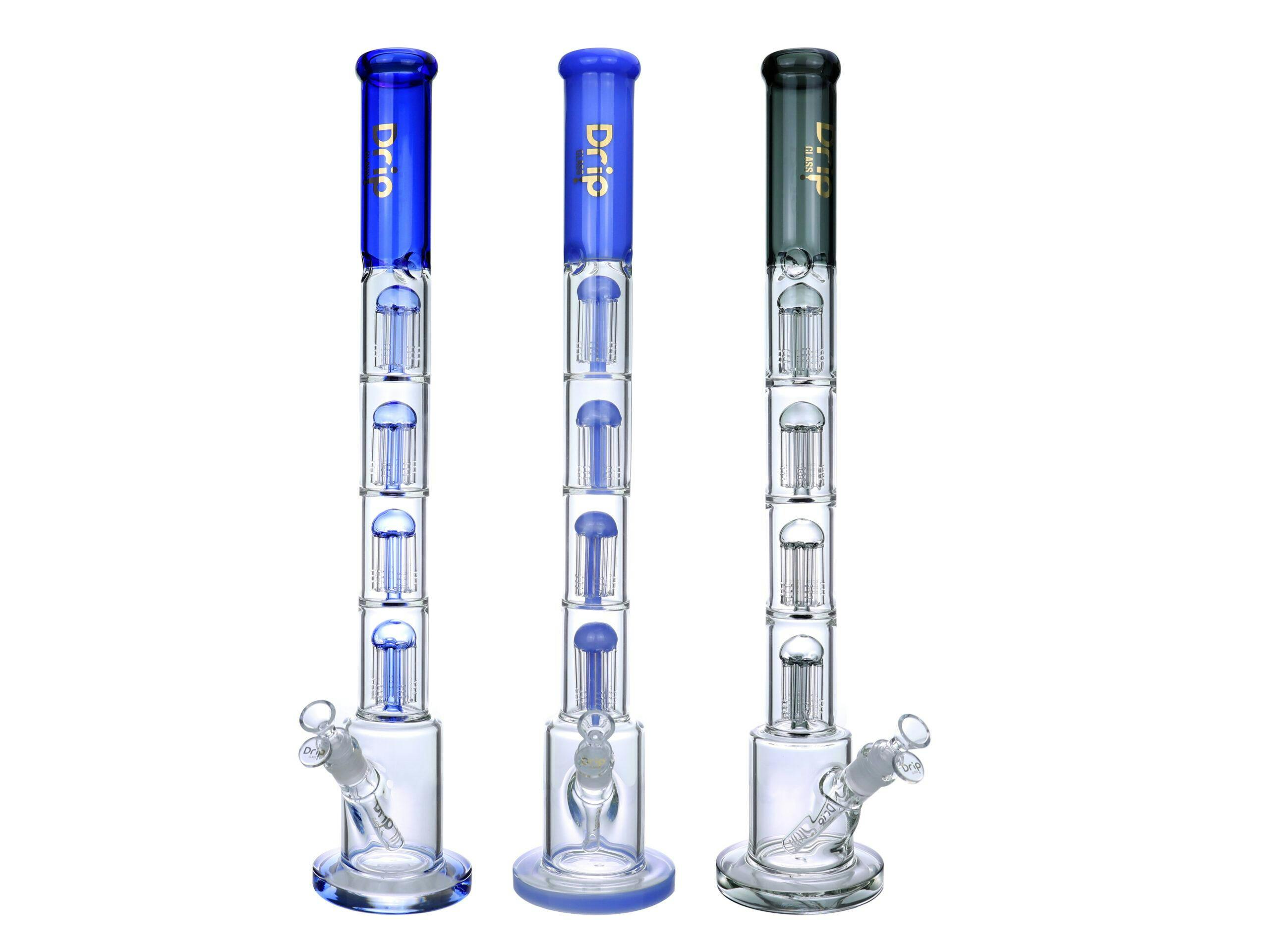 Product for sale: Drip WPA-248 = 22" 5MM High Borosilicate Glass Bong - Assorted-Default Title