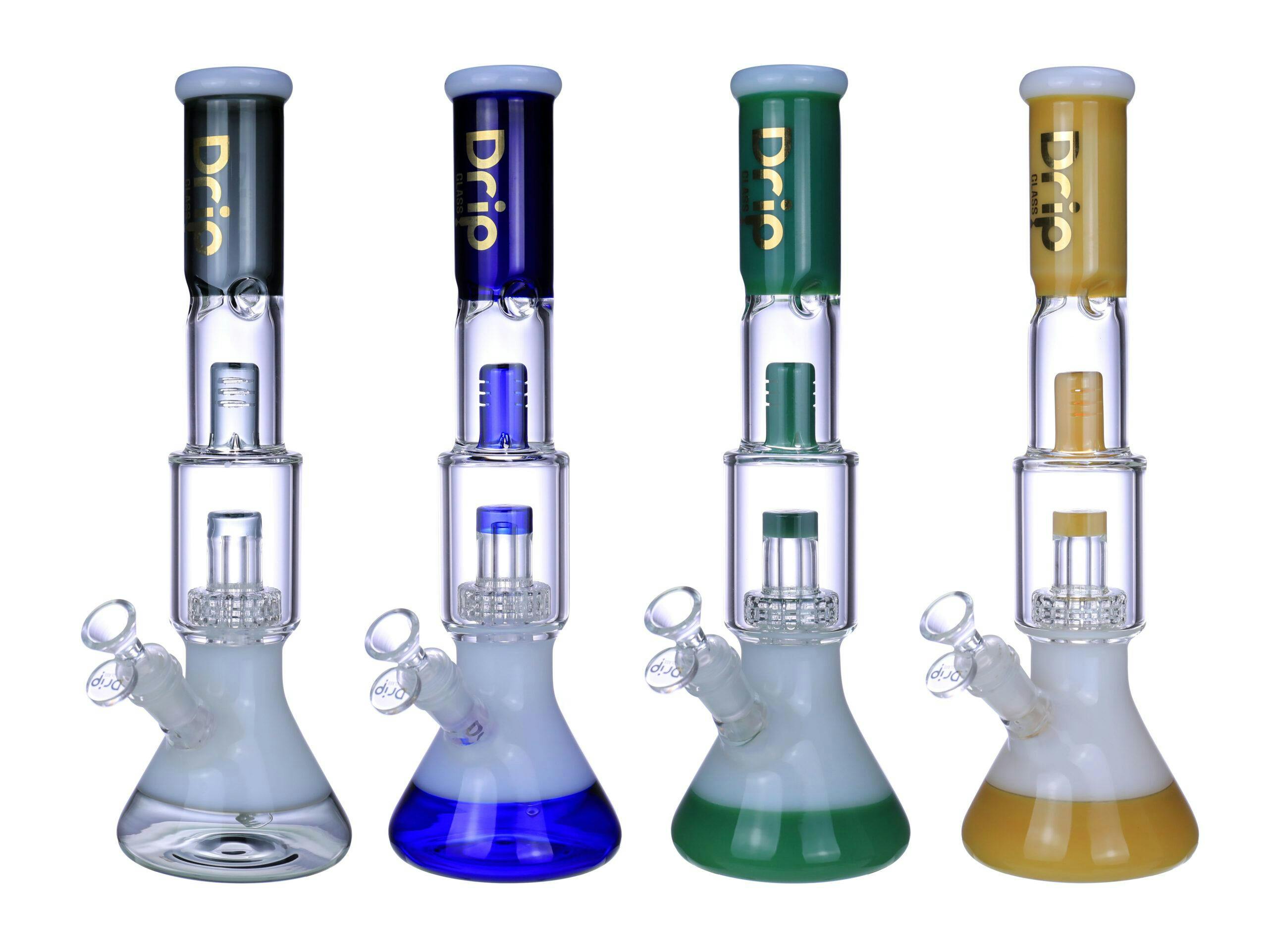 Product for sale: Drip WPB-241 = 14" 5MM Glass Bong - Assorted-Default Title