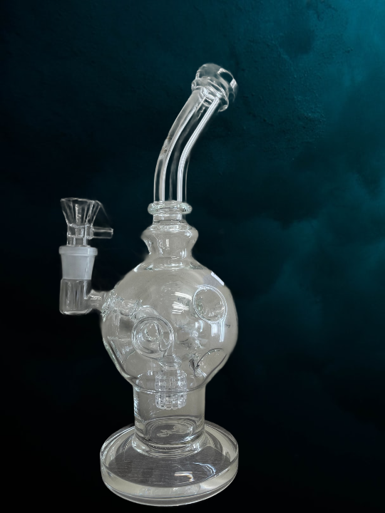 Product for sale: 8 Holes Swiss Ball Glass bong - Clear (JD786)-Default Title