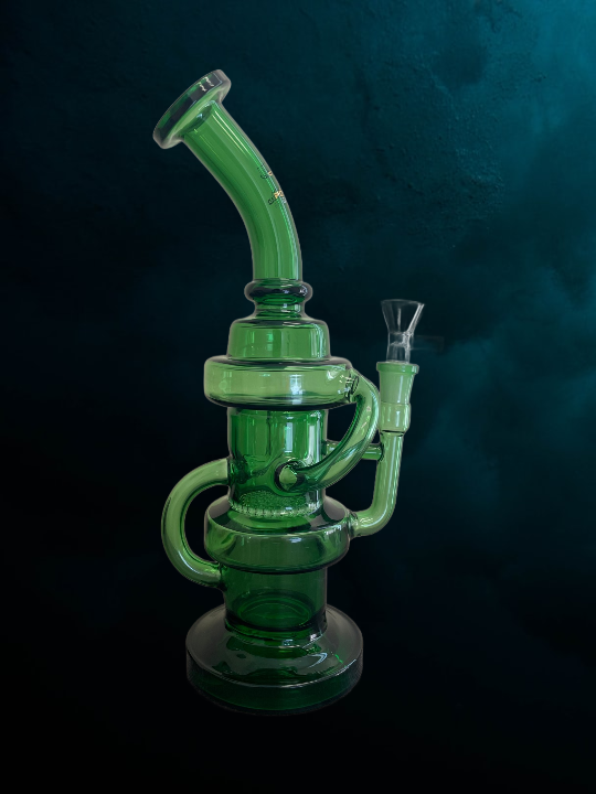 Product for sale: Green Recycler Bong 11" (JD75)-Default Title