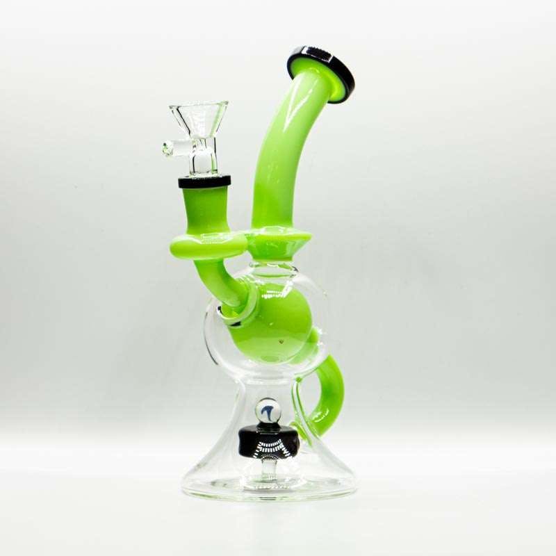 Product for sale: S2084 - 7.5" 5MM Recycler Bong/Dab Rig - Milk Green-Default Title